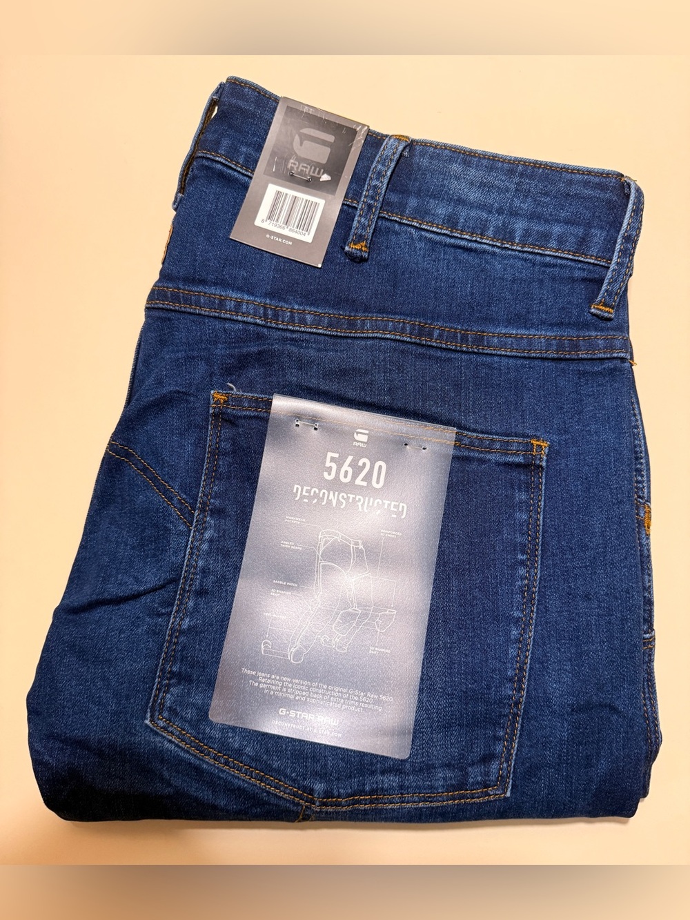 G-Star 5620 Deconstructed Men's Jeans - Dark Blue Denim(brand new)